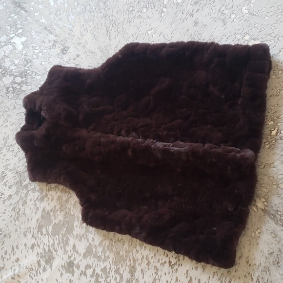 Rachel Zoe Jackets & Blazers - Rachel Zoe Faux Fur Chocolate Brown Oversized Vest Sz2X